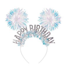 PRICES MAY VARY. 💕[Perfect Size]: Designed to fit both kids and adults, this headband is the ideal size for everyone. Whether it's for a birthday girl or a fun-loving adult, the headband sits comfortably without slipping, making it a must-have for birthday parties. 💕[Premium Material]: Crafted from high-quality, durable materials, this birthday headband ensures comfort. The vibrant pompom and silver lettering add a touch of elegance, making it a standout accessory for any birthday celebration. Pom Pom Headband, Hair Loop, Rainbow Headband, Birthday Headband, Women Hair Accessories, Crazy Hair Day, Headband For Women, Pink Accessories, Crazy Hair Days