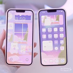 two iphones are shown side by side with the same image as they appear in this screenshot