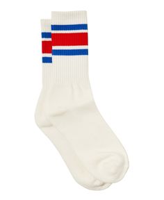 in stock Socks Men, Mens Essentials, Blue Vintage, Workout Gear, Cotton On, Red White Blue, Mens Socks, Mens Fitness, White Vintage