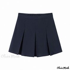 Olivia Mark - Pang Graduation Academy Official School Uniform Set with Blouse and Skirt Skirt Uniform, Black Pleated Midi Skirt, Floral Print Midi Skirt, Navy Blue Skirt, Red Checkered, Extra Long Sleeves, Printed Midi Skirt, Floral Midi Skirt, Blue Skirt