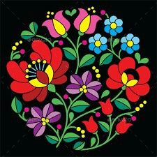 a bouquet of flowers with leaves and berries on a black background - flowers & plants nature