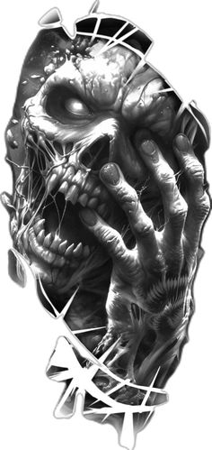 a black and white drawing of a creepy face with hands on it's face