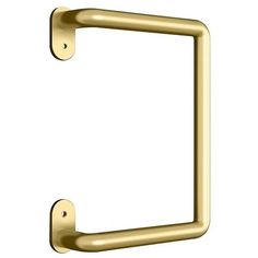 an image of a gold towel ring on a white background with clipping for text