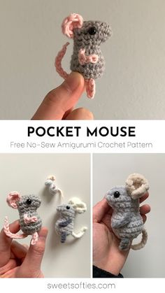 crochet pattern for a stuffed mouse