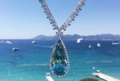 Blue Diamond Necklace Aesthetic, Blue And Green Necklace, No Ordinary Girl, Diamonds Necklace, Expensive Jewelry, Summer Dream, Girly Jewelry