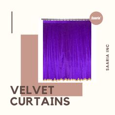 Velvet Curtains | Saaria Inc Home Theater Decor, Types Of Curtains, Colors And Patterns