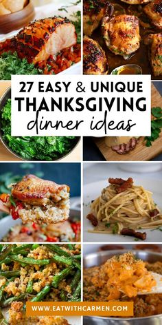 thanksgiving dinner ideas that are easy to make and delicious