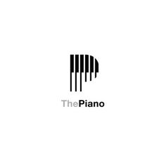 the piano logo on a white background