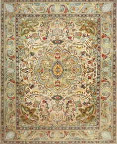 Astoria Grand Bridie Oriental Beige/Green Area Rug & Reviews | Wayfair Brown Persian Rug, Traditional Light, Vibrant Rugs, Brown Color Palette, Green Area Rug, Traditional Lighting, Green Area Rugs, Persian Area Rugs, Brown Area Rugs