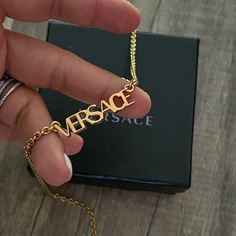 Versace Necklace Worn Few Times Excellent Condition Versace Necklace, Versace Gold, Versace Jewelry, Womens Jewelry Necklace, Versace, Jewelry Necklaces, Necklaces, Women Jewelry, Gold