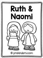 ruth and naomii coloring page with the words ruth and naomii on it