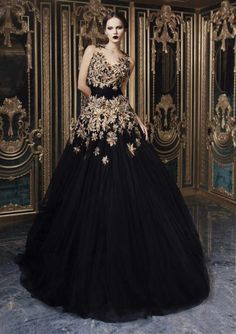 Sigh. Lose the black lipstick and make it red and wow! Rami Kadi, فستان سهرة, Tulle Gown, Couture Gowns, Beautiful Gowns