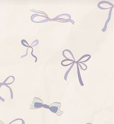 the wall paper has bows on it