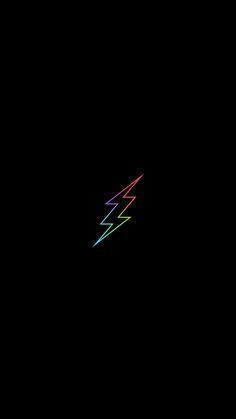 a black background with an image of a lightning bolt