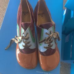 John Fluevog Sold Out Leather And Velvet Lace Up Shoes Size 13w 11m Brand New Can Provide Another Box Better Fits Size 12 White Creepers, Tall Lace Up Boots, John Fluevog Shoes, Fluevog Shoes, John Fluevog, Women Platform Shoes, Floral Shoes, Black Chelsea Boots, Classic Pumps