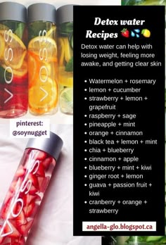 Water With Fruit, Healthy Detox Cleanse, Detox Smoothies, Resep Smoothie, Infused Water Recipes, Resep Diet, Smoothie Detox, Fruit Infused Water, Detox Water Recipes