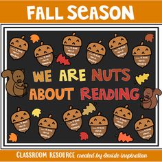 the fall season is about nuts and reading