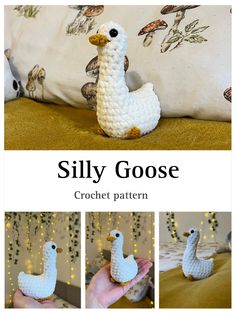 there is a crochet pattern for a stuffed goose