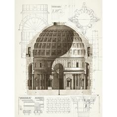 Basilica Dome Poster Print by Christopher James-VARPDX502JAM1249 Image 1 Vintage Motorcycle Art, Historical Drawings, Architecture Antique, Architecture Blueprints, Bathroom Wall Decor Art, Vintage Architecture, Historic Architecture, Architecture Drawing Art, Architectural Prints