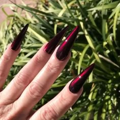 Red Goth Nails, Nails Miami, Nail House, Stilleto Nails Designs, Thanksgiving Nail Designs, Thanksgiving Nail, Liquid Nails