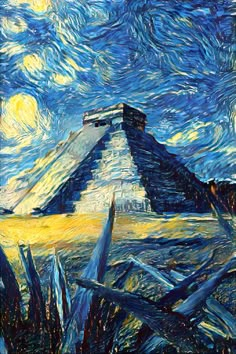 an image of a painting that looks like it is in the style of van gogh