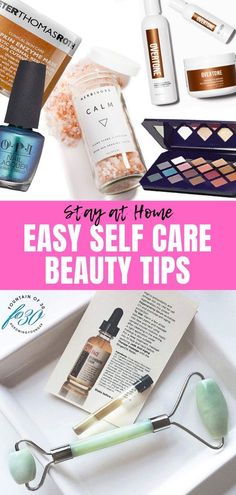 Here are easy self care beauty tips including skincare, makeup, hair care, nails, and bath and body care during the great shelter-at-home time of spring 2020. #selfcare #beauty #antiaging #stayathome Perfume Oil Recipes, Best Pink Lipstick, Easy Self Care, Buzz Feed, Aging Beauty, Practicing Self Love, Natural Skin Care Routine, Anti Aging Beauty, Bath And Body Care