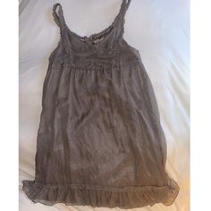 Never Worn, Vintage Tags , Gray Silk Baby Doll Dress #Smoke Free Home #Recorded Transactions Babydoll Dress Y2k, Brown Babydoll Dress, Vintage Babydoll Dress, Baby Doll Dress Gray, Alt Babydoll Dress, Fairycore Babydoll Dress, Plaid Tunic Dress, Blue Wrap Dress, Wool Sweater Dress