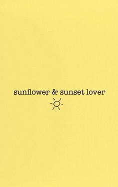 the sunflower and sunset lover logo on a yellow background