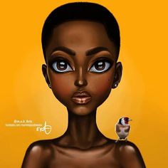 Happy Tuesday #KingsandQueens  :  woke up to this amazing art of me by @m.o.k_arts I LOVE IT  . You are a true talent & I can't wait to hang it up on my wall - Thank you #King  #hamamatafrica Melanin Art, Natural Hair Art, Bald Head, Black Artwork, Black Cartoon, Black Art Pictures, Black Love Art, Dope Art, Afro Art