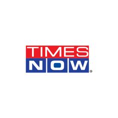 the times now logo is shown in red, blue and white with an orange stripe