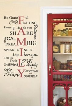 a wall decal that says, be gentle and happy