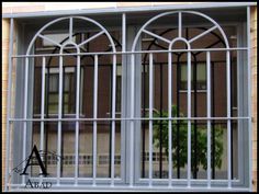 an image of a window with bars on it