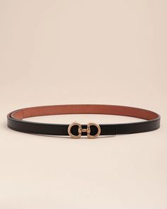 Edited Pieces | Mini Reversible Horsebit Belt Horsebit Belt, Deep Autumn Color Palette, Trendy Belts, Slimmer Belt, Hermes Belt, Professional Outfits Women, Designer Belt, Reversible Belt, Fresh Cream