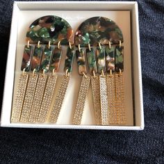 New Camp Drop Earrings By Ih India Hicks, Earrings Color, Camo, Jewelry Earrings, Women Jewelry, Drop Earrings, India, Women Shopping, Color