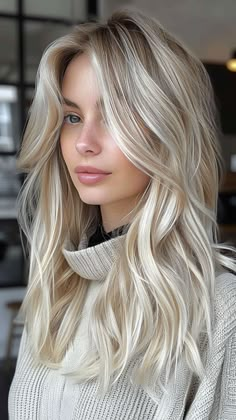 25 Platinum Blonde Hair Color Ideas to Radiate Glamour Platinum With Highlights, Neutral Blonde With Shadow Root, Platinum Blonde Medium Length Hair, Platinum Blonde With Money Piece, Foilayage Blonde Hair, Blonde Highlights 2024, Ash Platinum Blonde Hair, Blonde Highlights Icy, Blonde Summer Hair 2024