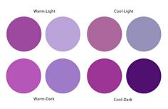 different shades of blue are shown in this graphic style, including warm - light and cool - dark