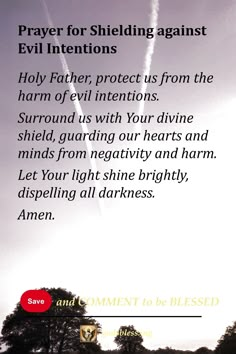 Prayer for Shielding against Evil Intentions How To Get Rid Of Evil Spirits, Protection Prayers From Evil, Prayers Against Evil People, Protection Prayer From Evil People, Prayers For Protection Against Evil, Prayer For Protection Against Evil, Prayers Against Evil, Prayer Against Curses, Deliverance Movie