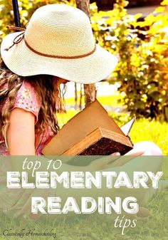 Getting elementary kids to read can be challenging. Use these ten elementary reading tips to encourage your children to read. #elementaryreading #reading #homeschool Homeschool Reading Curriculum, Homeschool Advice, Improve Reading Comprehension, Elementary Curriculum, Early Literacy Activities, Homeschool Writing