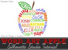 the word art apple is shown in different languages