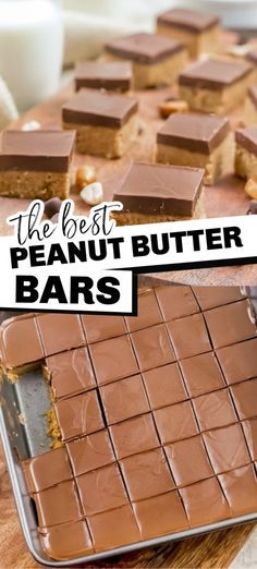 the best peanut butter bars are made with only 3 ingredients and they're ready to be eaten