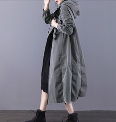 Long Women Casual Hooded Parka Plus Size Coat Jacket ,Custom make service available! Please feel free to contact us if you want this dress custom made.Materials used: cotton blendedSize: M: chest:110 cm length:107 cm sleeve：58 cm L : chest:114 cm length:108 cm sleeve：59 cm Most of our dresses are made of cotton linen fabric, soft and breathy. loose dresses to make you comfortable all the time.Flattering cut. Makes you look slimmer and matches easily.Payment:We accept payment by paypal and credit Luxury Cotton Hooded Parka, Luxury Hooded Parka With Pockets, Cheap Green Hooded Jacket With Pockets, Luxury Hooded Spring Parka, Luxury Casual Hooded Jacket With Adjustable Hood, Luxury Hooded Parka With Side Pockets, Luxury Hooded Parka With Multiple Pockets, Cheap Urban Outerwear With Drawstring Hood, Cheap Outerwear With Drawstring Hood For Outdoor