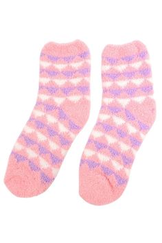 These socks have so much personality! These classic patterns will give you warm fuzzies (pun intended). Keep your toes warm all year long. Worth noting, this 3-pack of cozy socks came up in the National List of Best Gifts for ALL AGES, but double the price as ours! Sherpa socks assorted designs Women's winter socks are made of 100% Polyester. Super thick fleece interior for maximum warmth and comfort. One Size Fits Most Geo Print 3-Pair Included Perfect Gift for all ages Comfy Warm Pink Socks, Soft Pink Socks For Winter, Cozy Warm Pink Socks, Comfy Pink Winter Socks, Comfy Snug Pink Socks, Soft Pink Indoor Socks, Snug Super Soft Pink Socks, Snug Pink Socks For Winter, Snug Pink Winter Socks