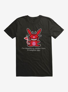 It's Happy Bunny Naughtier Ways T-Shirt Alien Outfit, Bunny Clothes, Resident Alien, Happy Bunny, Disney Valentines, Digital Wardrobe, Bunny Outfit, Tall Hoodies, Roblox Clothes