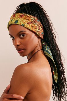 Forever cool and classic, this perfectly printed bandana is the ideal piece to add a little something special to absolutely any style. | Hearts On Fire Bandana by Free People in Green Trendy One Size Summer Bandana, Trendy Beach Bandana Headband, Casual Bandeau Bandana For Summer, Trendy Bandana For Summer, One Size Fits Most, Retro Summer Festival Bandana, Trendy Bandana For The Beach, Summer Beach Bandana Bandeau, Summer Beach Bandeau Bandana, Multicolor Bandana Headband For Spring