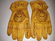 Guantes personalizados Harley Davidson Iron Leather Glove