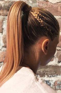 Different Braid Hairstyles, Single Braids Hairstyles, Hair In A Ponytail, Braid Ponytail, A Ponytail, Sports Hairstyles, Photography Lifestyle, Sporty Hairstyles