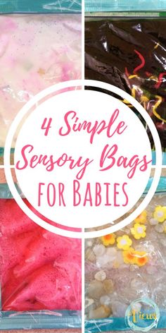 four bags filled with different types of soaps for babies to use in their diapers