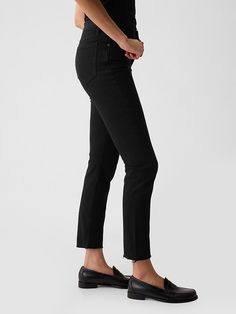 Mid Rise Vintage Slim Jeans Gap High Rise Pants For Fall, Classic Fitted Gap Bottoms, Gap Classic Mid-rise Bottoms, Classic Mid-rise Gap Bottoms, Gap Stretch Jeans For Fall, Classic Mid-rise Bottoms By Gap, Gap Mid-rise Pants For Fall, Chic Straight Leg Gap Jeans, Gap Fitted Jeans For Fall