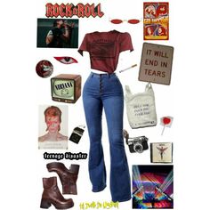 Outfit 80s, 80’s Outfits, 80s Inspired Outfits, 70s Inspired Outfits, Stranger Things Outfit, Look Grunge, Outfits 70s, 70s Inspired Fashion, 70s Outfits