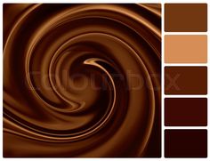 chocolate swirl background with different shades